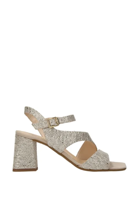Alternativa Sandalo tacco F2215 Platino