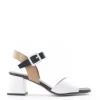 Alternativa Sandalo tacco F1136 Bianco