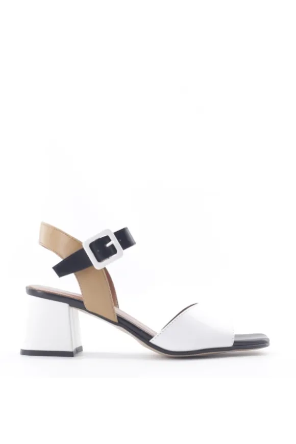 Alternativa Sandalo tacco F1136 Bianco