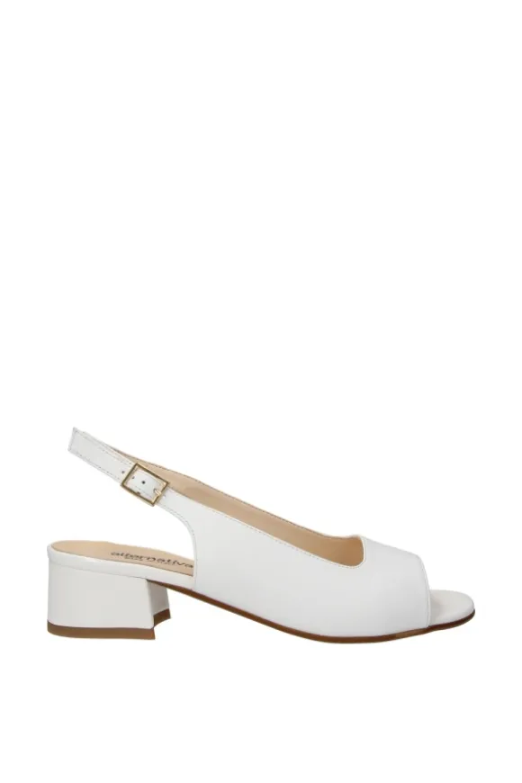 Alternativa Sandalo tacco F2109 Bianco