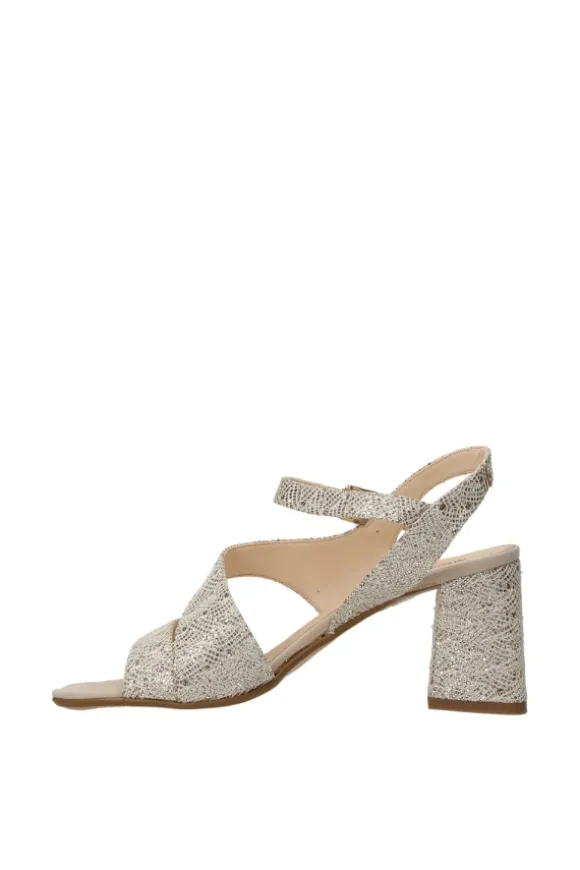 Alternativa Sandalo tacco F2215 Platino