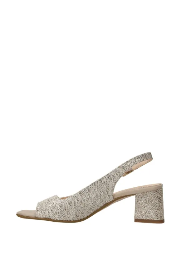 Alternativa Sandalo tacco F2299 Platino