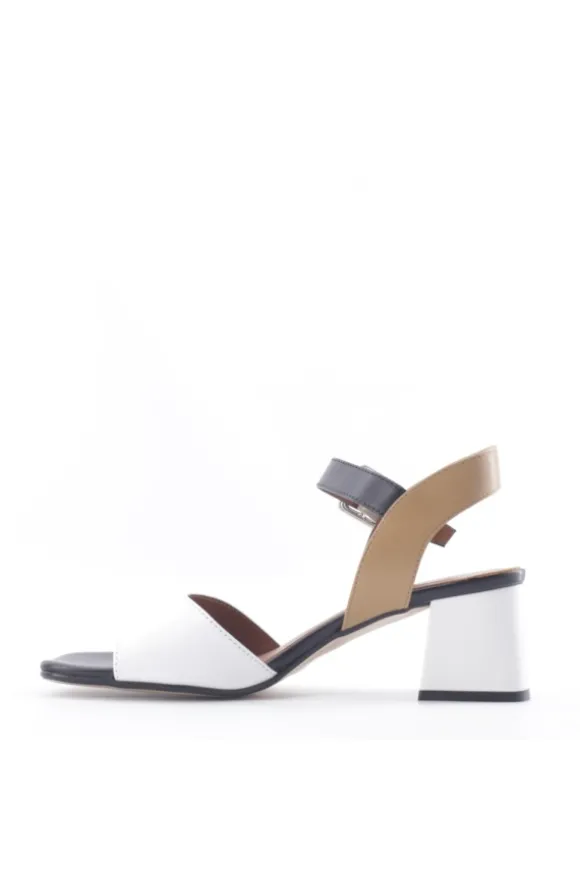 Alternativa Sandalo tacco F1136 Bianco