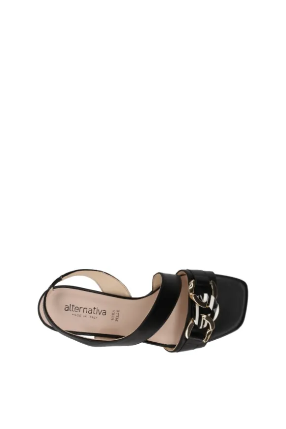 Alternativa Sandalo tacco K256 Nero