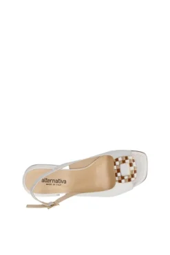 Alternativa Sandalo tacco K544 Bianco