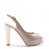 Armando olivieri Sandalo tacco Lodi Cipria