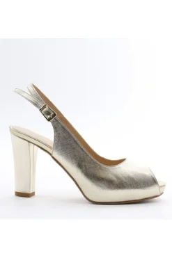 Armando olivieri Sandalo tacco Mara Platino