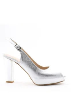 Armando olivieri Sandalo tacco Mara Argento