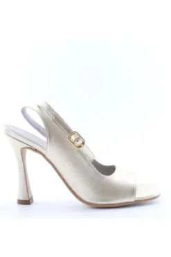 Armando olivieri Sandalo tacco Freccia Platino