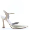 Armando olivieri Sandalo tacco Keid Platino