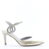Armando olivieri Sandalo tacco Sargas Platino