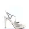 Armando olivieri Sandalo tacco Diadema Platino