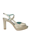 Armando olivieri Sandalo tacco Sveva Platino