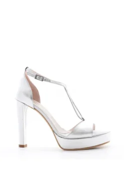 Armando olivieri Sandalo tacco Gioia Argento