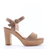 Armando olivieri Sandalo tacco Gemma Cuoio