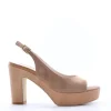 Armando olivieri Sandalo tacco Alida Cuoio