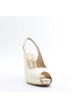 Armando olivieri Sandalo tacco Mara Platino