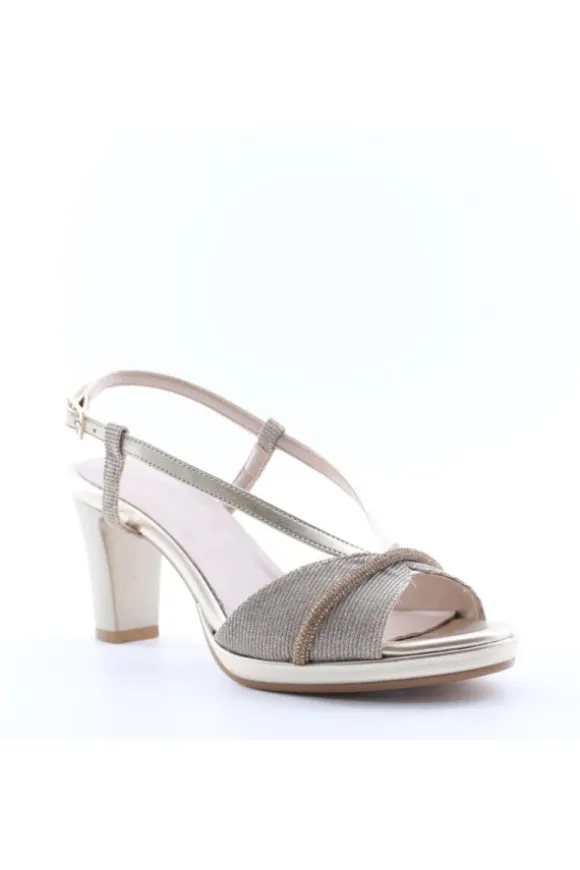 Armando olivieri Sandalo tacco 44305 Platino