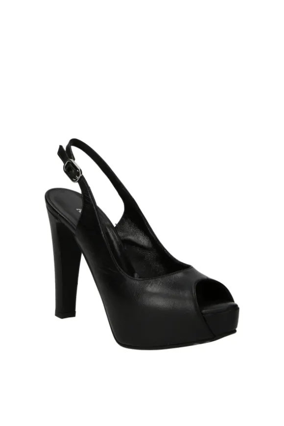 Armando olivieri Sandalo tacco Lodi Nero