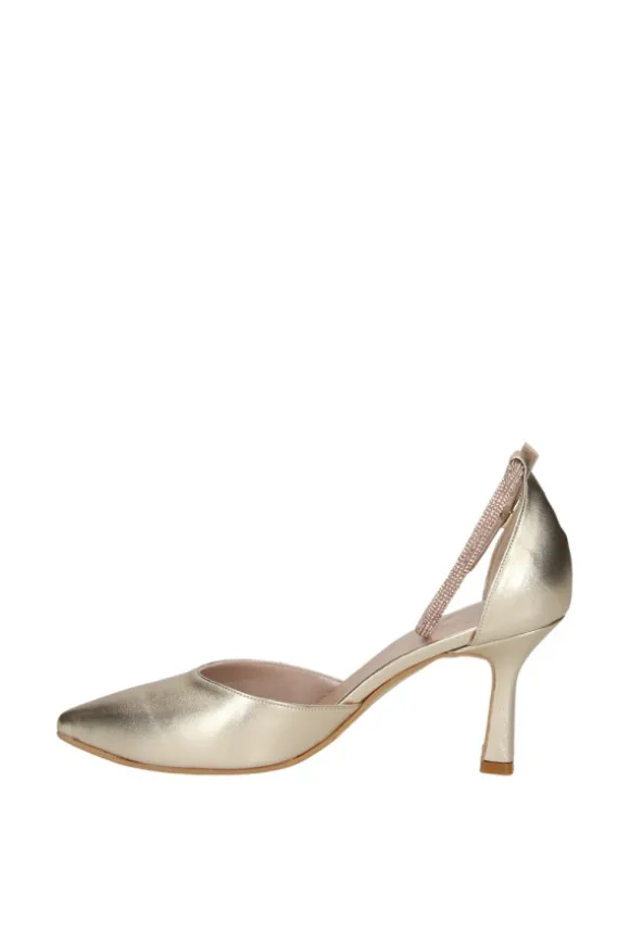 Armando olivieri Sandalo tacco Leonora Platino
