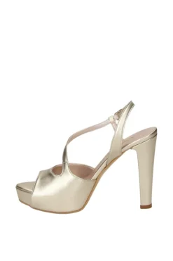 Armando olivieri Sandalo tacco Kelly Platino