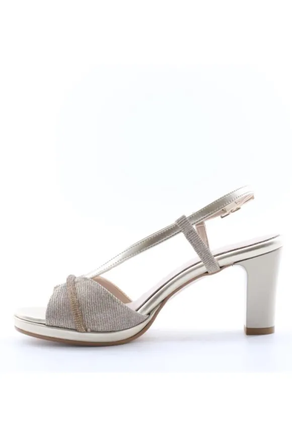 Armando olivieri Sandalo tacco 44305 Platino