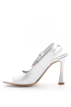 Armando olivieri Sandalo tacco Freccia Argento