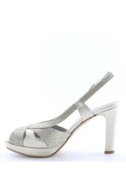 Armando olivieri Sandalo tacco Vergine Platino