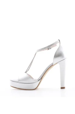 Armando olivieri Sandalo tacco Gioia Argento