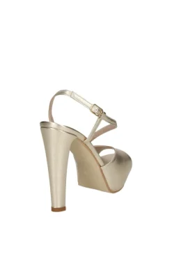 Armando olivieri Sandalo tacco Kelly Platino