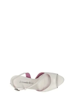 Armando olivieri Sandalo tacco Kelly Panna