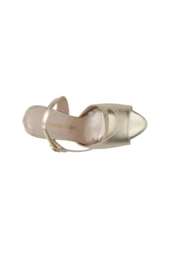 Armando olivieri Sandalo tacco Kelly Platino