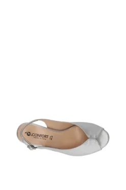 Confort Sandalo tacco 8502 Argento