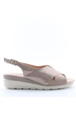 Confort Sandalo zeppa 7256 Champagne