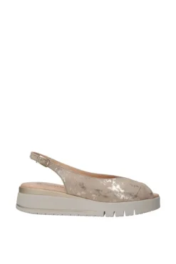 Confort Sandalo zeppa 7337 Champagne