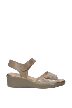 Confort Sandalo zeppa 7308 Champagne