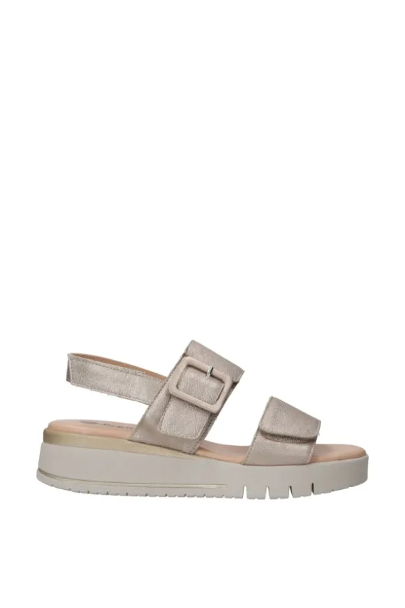 Confort Sandalo zeppa 7258 Champagne