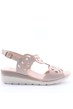 Confort Sandalo zeppa 7250 Champagne