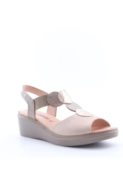 Confort Sandalo zeppa 7307 Champagne