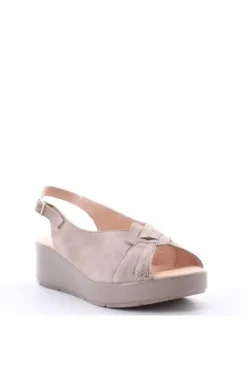 Confort Sandalo zeppa 7206 Champagne