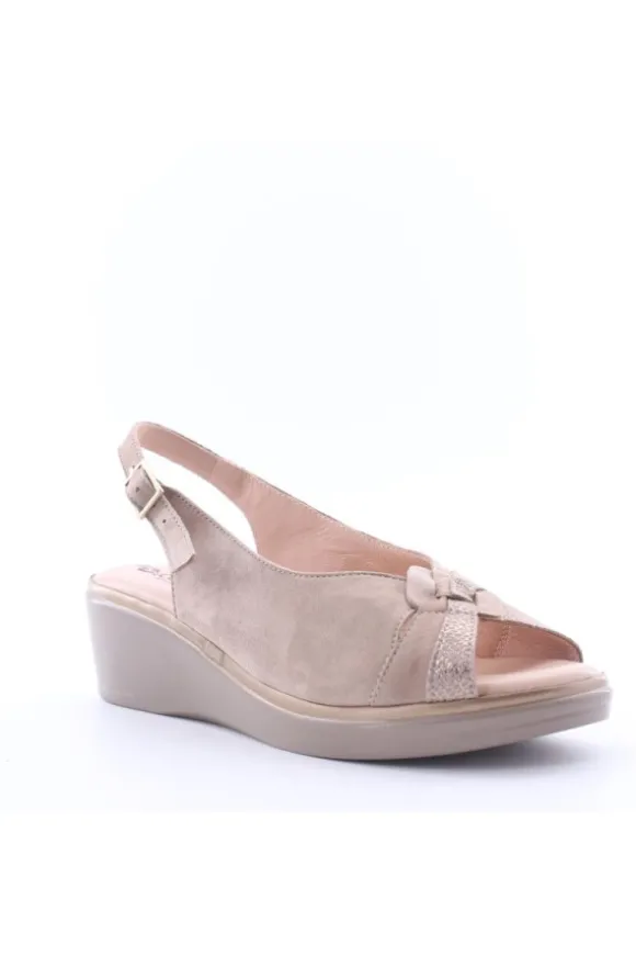 Confort Sandalo zeppa 7206 Champagne