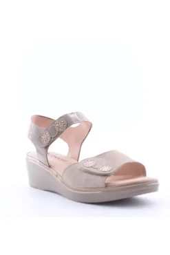 Confort Sandalo zeppa 7262 Champagne