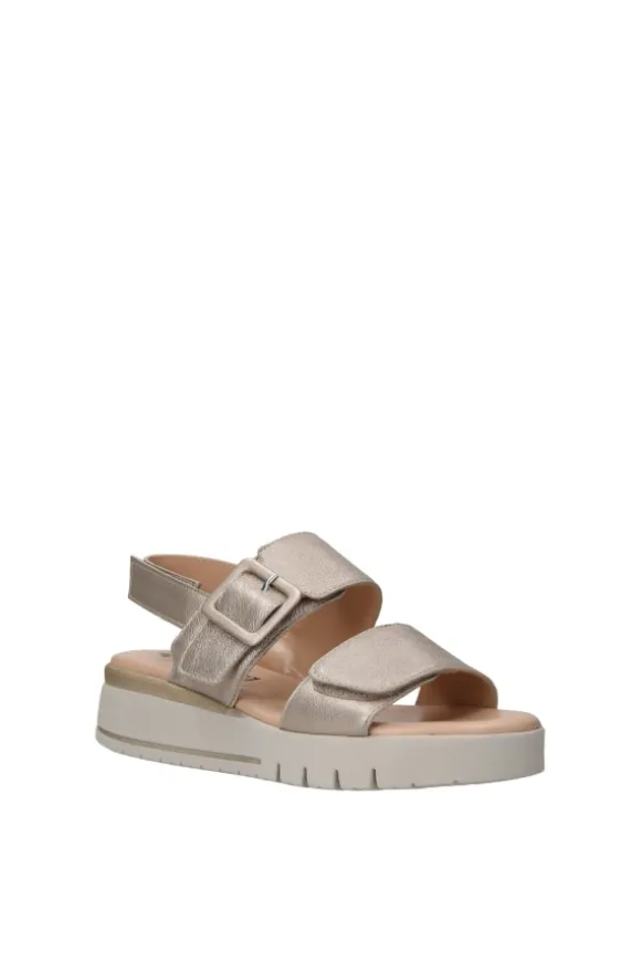 Confort Sandalo zeppa 7258 Champagne