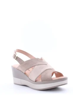 Confort Sandalo zeppa 7329 Champagne