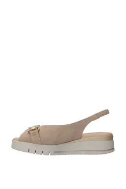 Confort Sandalo zeppa 7323 Champagne