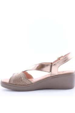 Confort Sandalo zeppa 7312 Champagne