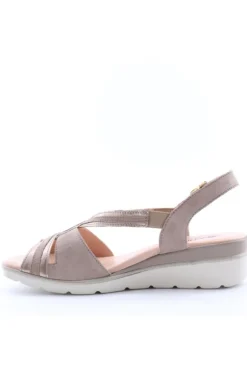 Confort Sandalo zeppa 7263 Champagne