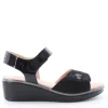 Confort Sandalo zeppa 7262 Nero