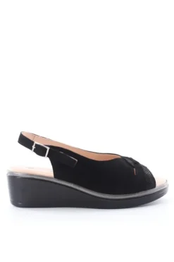 Confort Sandalo zeppa 7206 Nero