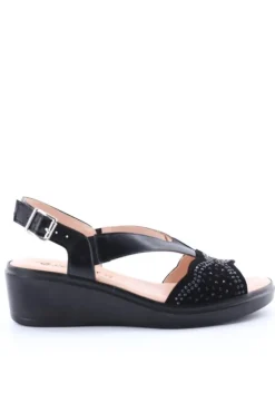 Confort Sandalo zeppa 7312 Nero